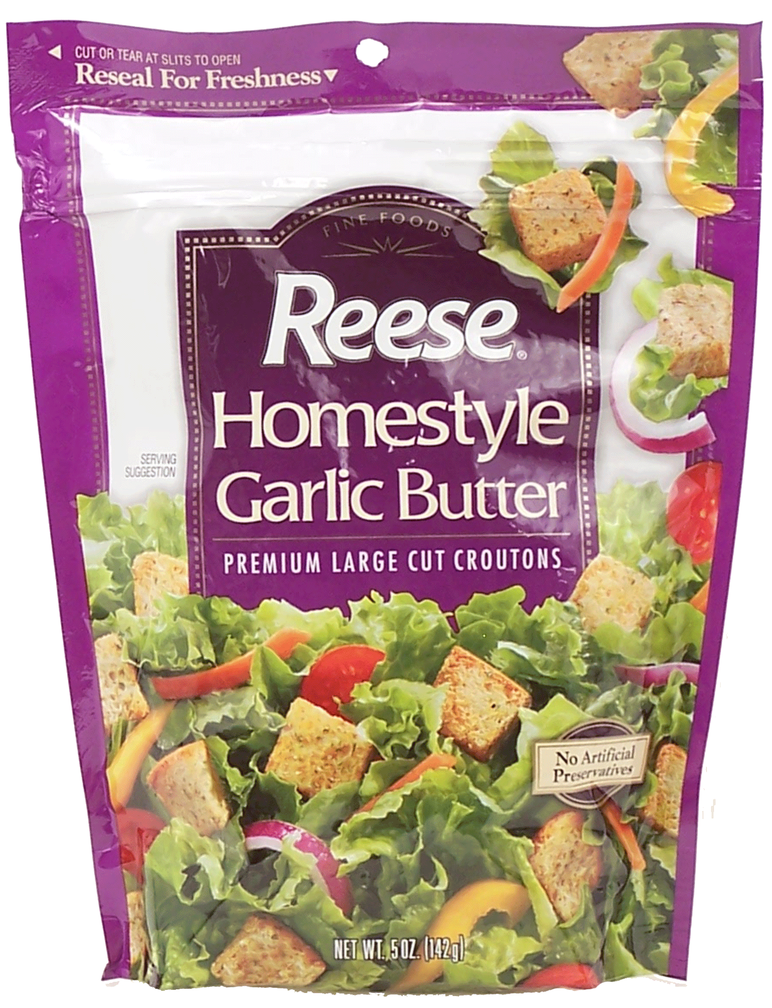 Reese  homestyle garlic butter premium large cut croutons Full-Size Picture